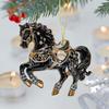 Yousheng Horse Theme Acrylic Ornament 2D Flat Print Hanging Pendant for Horse Lovers Christmas Tree Decor And Equestrian Gift