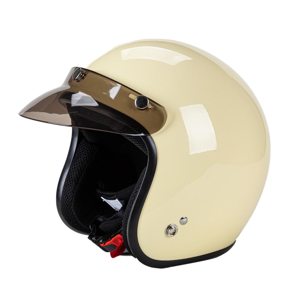 3 Snap-Button Lens Up Wind for Open Face Motorcycle Helmet