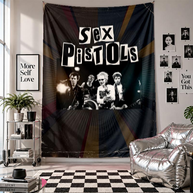 Sex Pistols Wall Tapestry Home Decor Wall Hanging Cloth for Bedroom Living Room Background