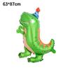 Dinosaur Balloon Cute Crown Dinosaur Theme Party Decoration Children'S Birthday Aluminum Foil Balloon