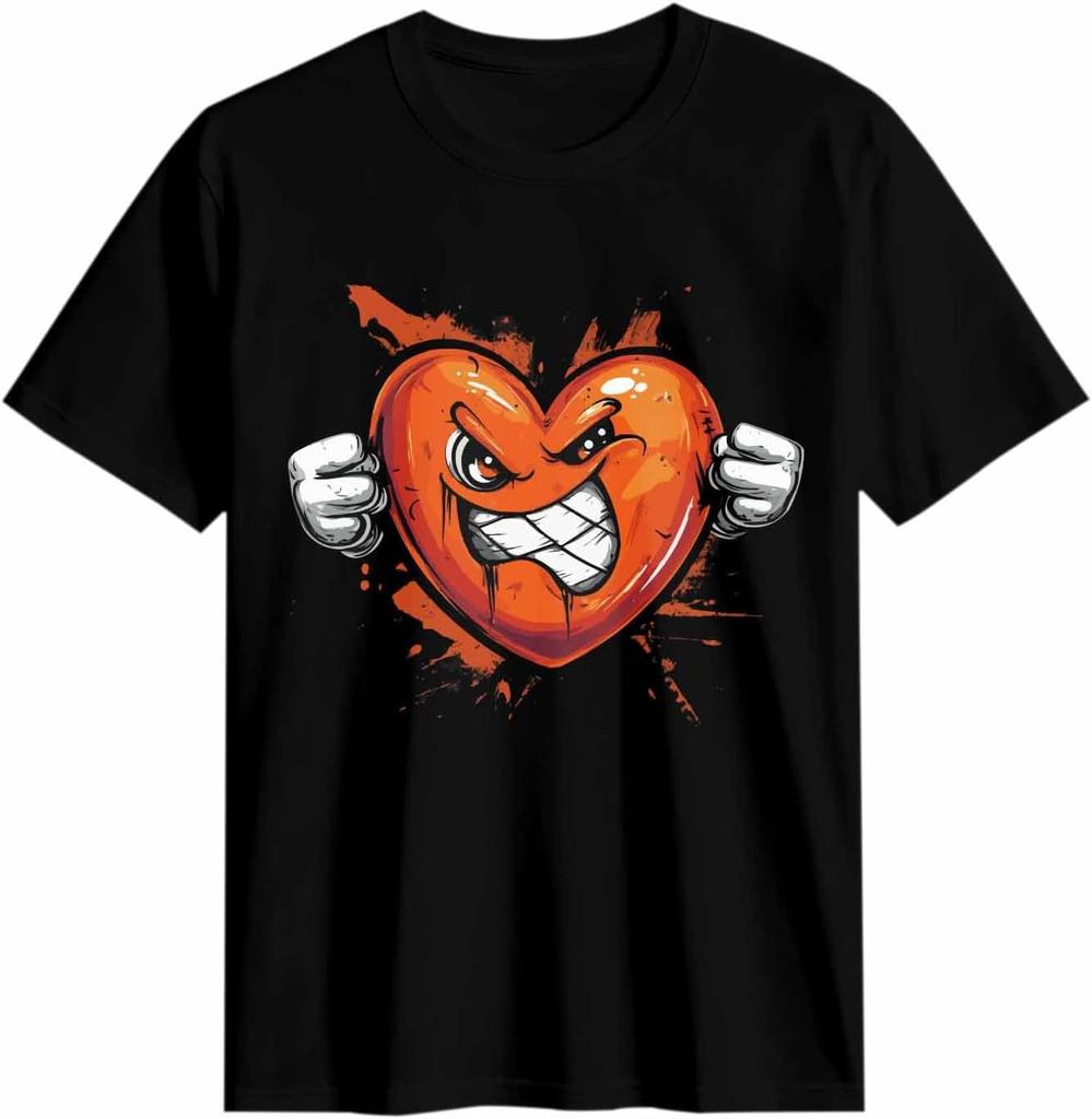 Angry Heart Graphic T-shirt