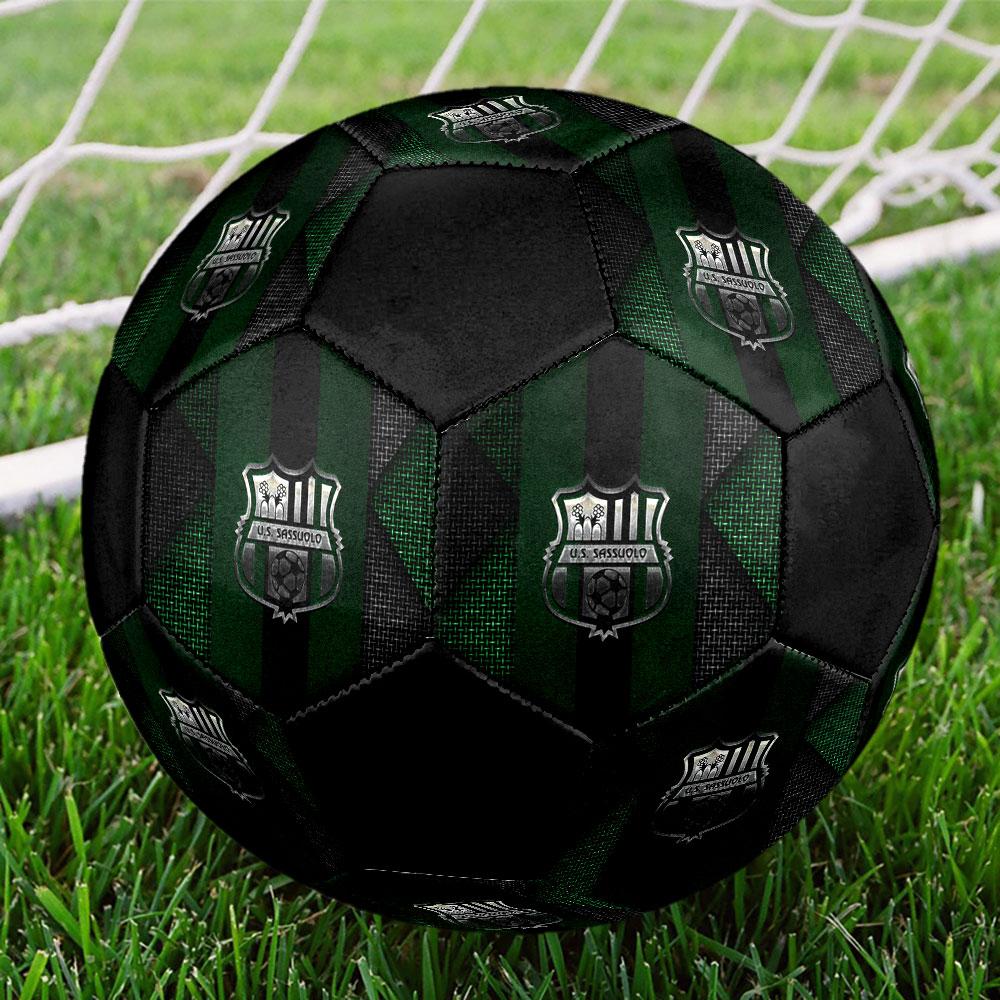 Футбольный мяч FC Sassuolo, размер 5, машинная сшивка, ПВХ, прочный и с высоким отскоком, подходит для всех возрастов, фанатская атрибутика, для матчей и использования на открытом воздухе.