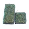New Laser Fluorescent Diamond Sequined Female Long PU Wallet, Fashion Wallet