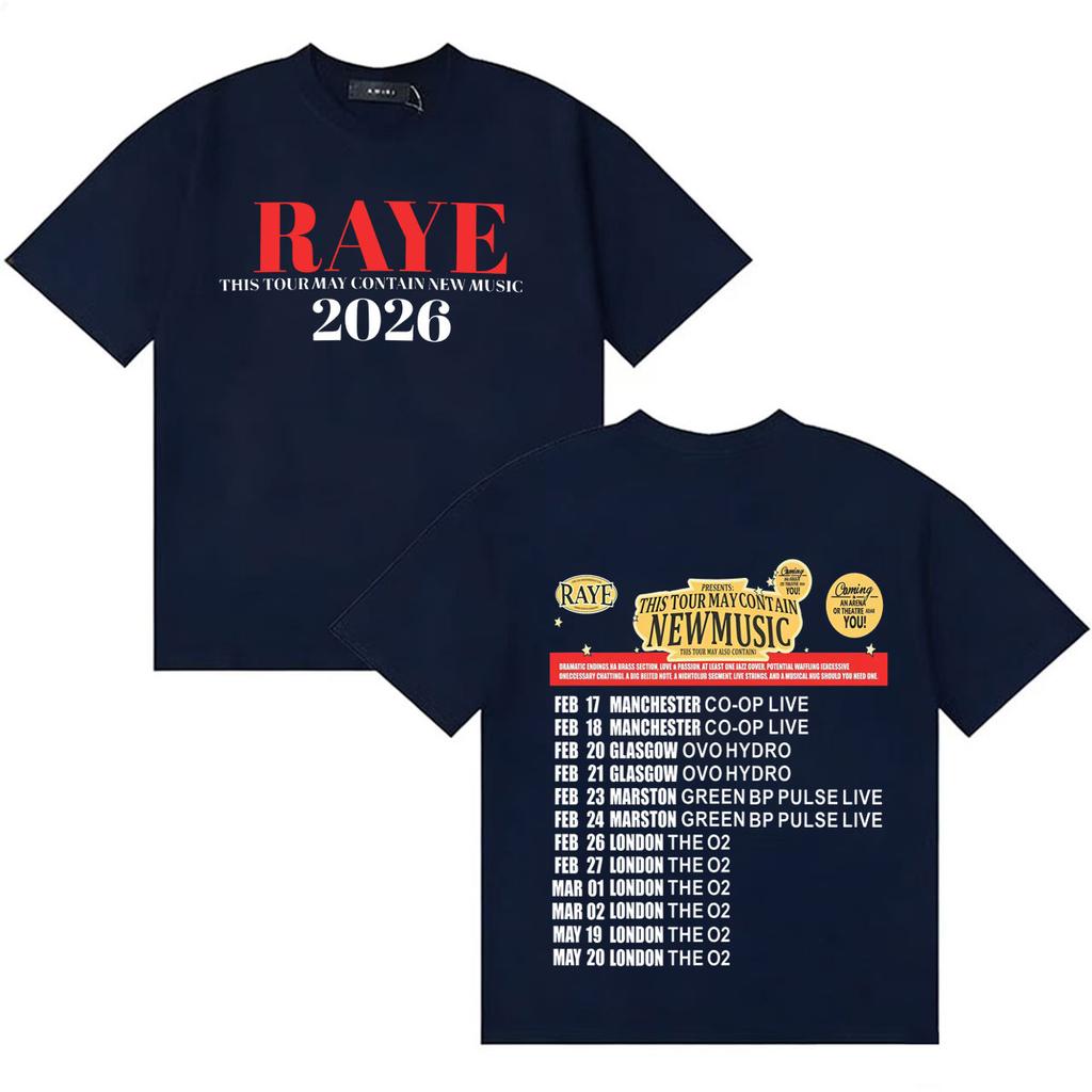 New Album Loose T Shirts Raye Double Sided Print Women Unisex Pop Oversized Crewneck Summer Fans Casual Short Sleeve T Shirt Unisex