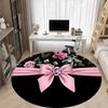 1pc Floral Prints Chair Carpet for Office, Non-slip, Soft and Durable Office Rug for  Decoration, Perfect for Office yy251229140
