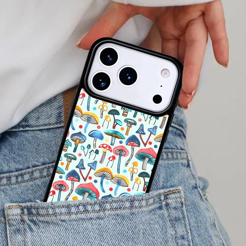 Чехол для телефона «Волшебные грибы» для iPhone 17ProMax 12 13 14 15 16e 17 Pro Max Plus Air Cover