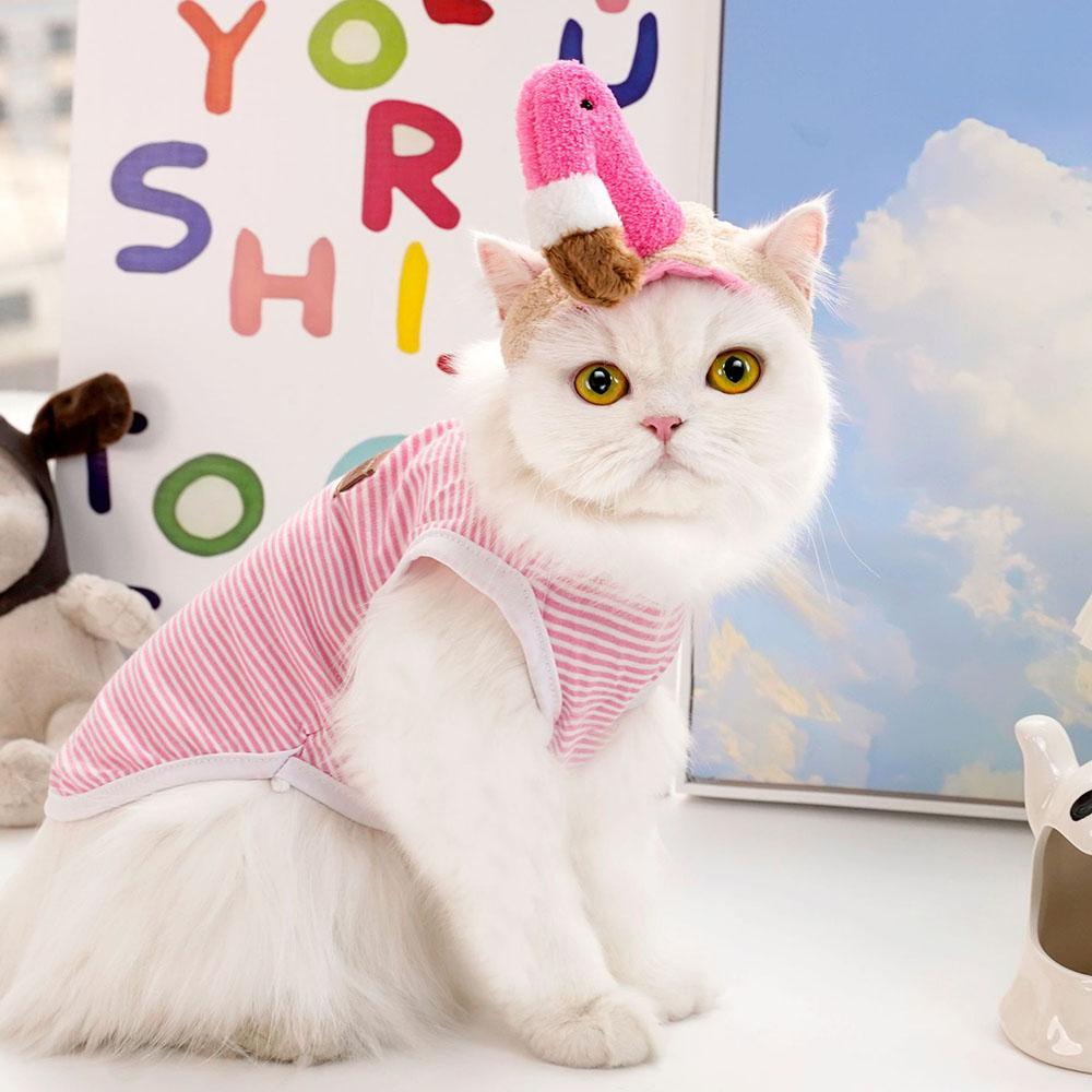 Pet Head Adorable Cat & Dog Beanie Cute & Soft Fleece Kitten Hat Puppy Headwear for Halloween and Christmas Pet Cap Accessories