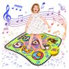 Kids Dance Mat, Girls Dance Pad, Adjustable Volume Dance Playmat, 3 Built-in Music, Anti-Slip Animal Dancing Mat for Ages 3 4 5 6 7 8 9 10+ Year Old