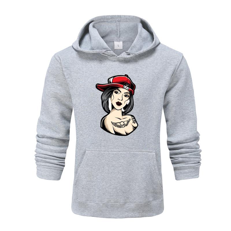 Осенне-зимняя новая персонализированная женская одежда с принтом аватара, мужская и женская толстовка с капюшоном для любителей, пуловер, спортивная толстовка для бега