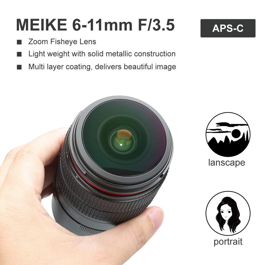 MeiKe MK611F35SE Объектив "рыбий глаз" MF Sony E [Meike 6-11мм/F3.5 Байонет]