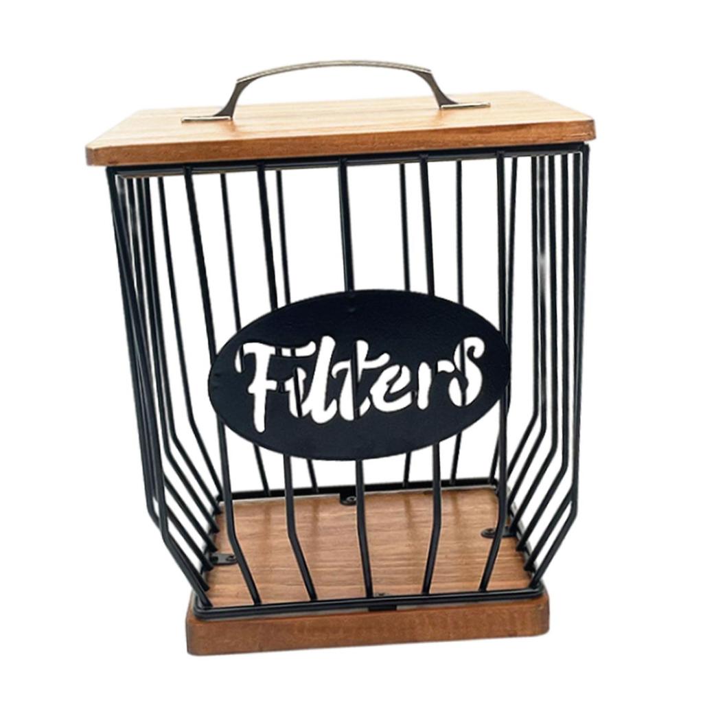 Coffee Pod Holder, Coffee Pod Basket Organizer Cup with Lid ,Metal Coffee