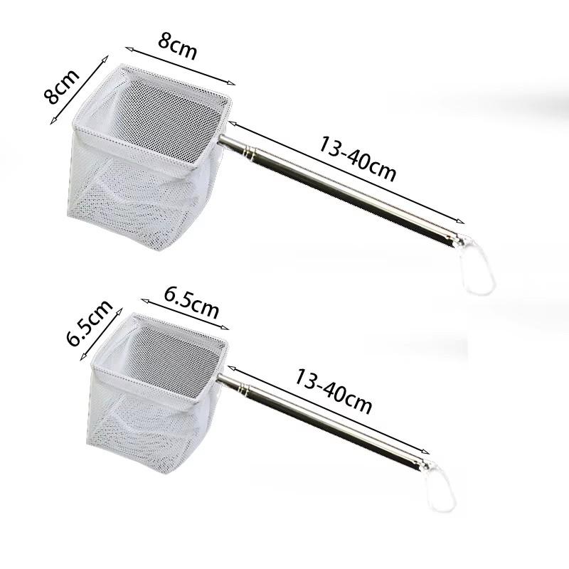 Stainless Steel Fine Net Fishing Net - Retractable and Durable Aquarium and Fish Tank To Catch Small Fish Accessories