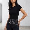 Adjustable Women Waist Chain Multi-layer Metal Waist Belts  Dress Accessories