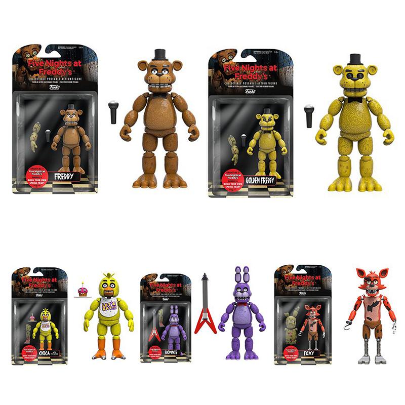 Fnaf Funko Пять Ночей с Фредди Подвижная Фигурка Золотой Фредди для Детей