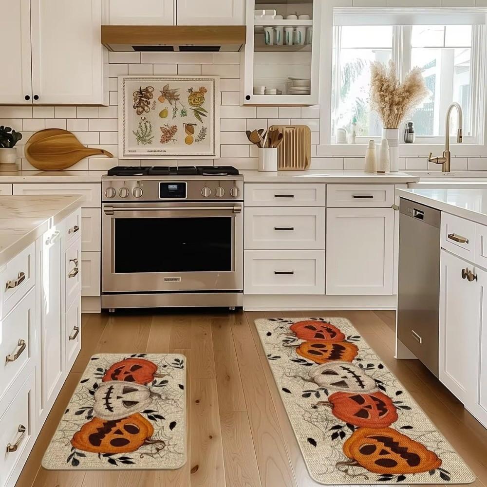 Easy Clean Halloween Floor Mat Anti-Slip Halloween Doormat New Ghost Carpet for Kitchen Use