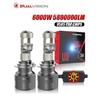 6000 Вт Светодиодная фара H7 H4 5800000 лм Мини-линза Проектор H9 H11 9005 HB3 9006 HB4 Автомобильная лампа ближнего света Canbus Для Автомобиля/Мотоцикла 12 В 24 В
