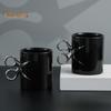 Керамическая кружка с ручкой в виде ножниц 350 мл, новинка, парикмахерская, чайная кружка для кофе, подарочная кружка с разноцветной глазурью