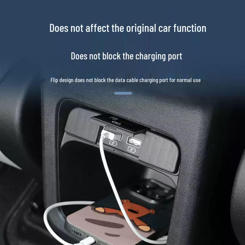 Пылезащитная крышка заднего USB-порта автомобиля BYD Yuan UP для модификации интерьера
