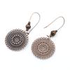 Charming Vintage Boho for Women Dangle Earrings New Creative Ear Jewelry Drop Earring Round Sun Female Jewelry Ethnic Fashion Gift  Handmade