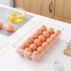 1pc Refrigerator Egg Storage Box, Egg Refrigerator Crisper, Refrigerator Kitchen with Lid Household Transparent Egg Carton