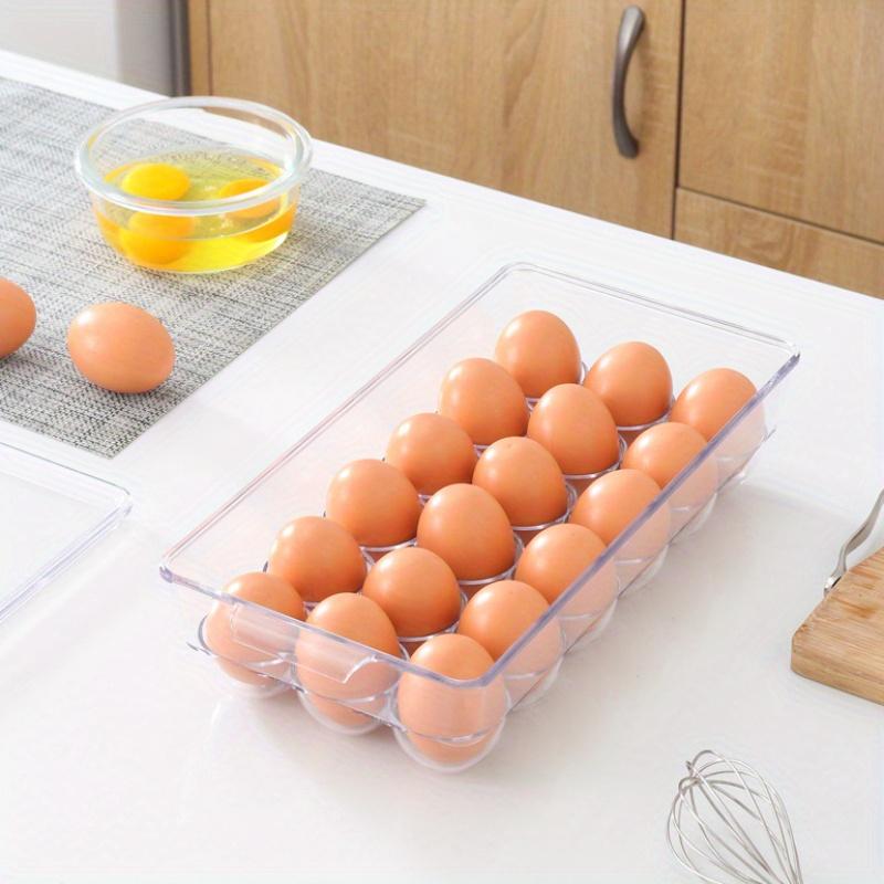 1 шт. Ящик для хранения яиц в холодильнике, контейнер для яиц в холодильнике, кухонный холодильник с крышкой, бытовая прозрачная коробка для яиц