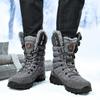 New Large Size Outdoor Thick-soled Snow Boots Men's Medium and High Top Velvet Thermal Casual Cotton Boots Trendy Shoes