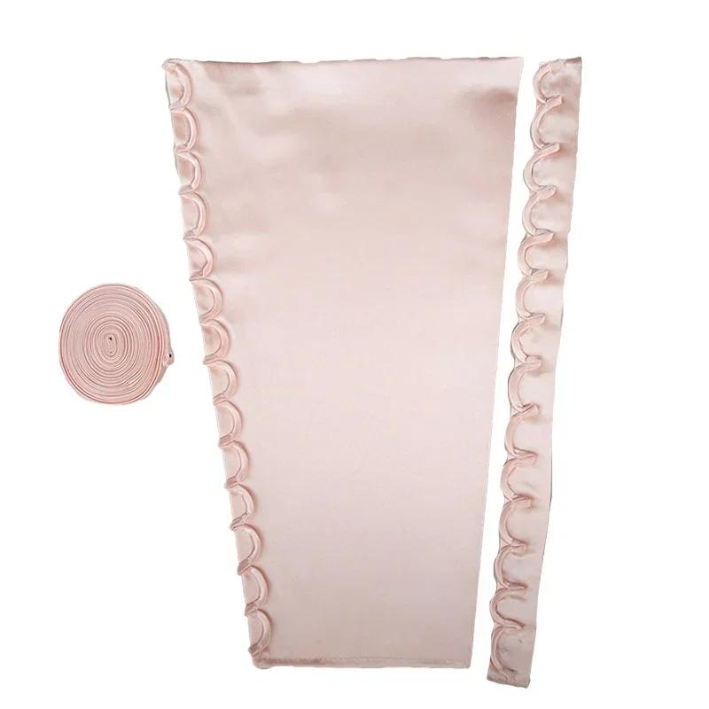 3Pcs Wedding Gown Back Repair Kit Satin Corset Lace Webbing with Zipper for DIY Dress Lace Up Sewing Accessories