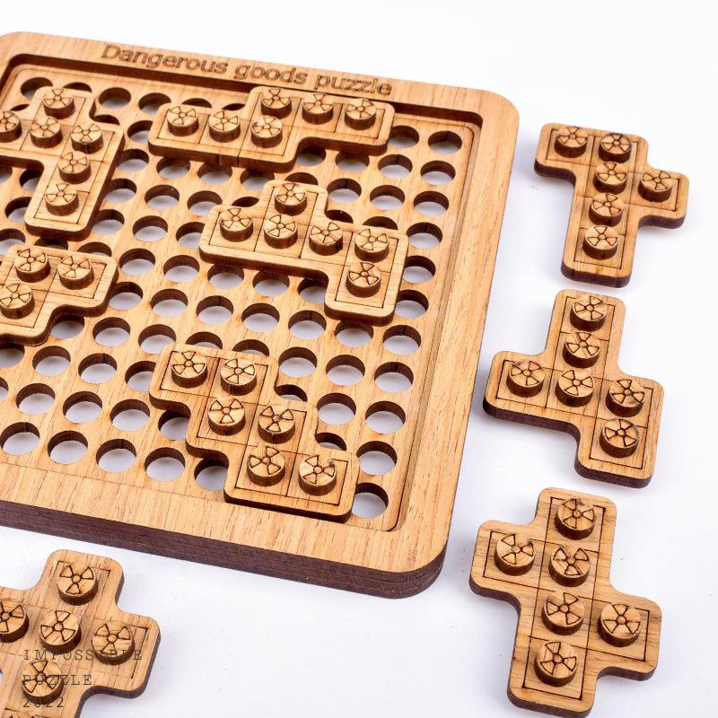 Деревянные 3D-пазлы Игрушки-головоломки Пазлы Настольные игры Высокая сложность Танграм Игрушка на IQ Для взрослых Детей Подарок