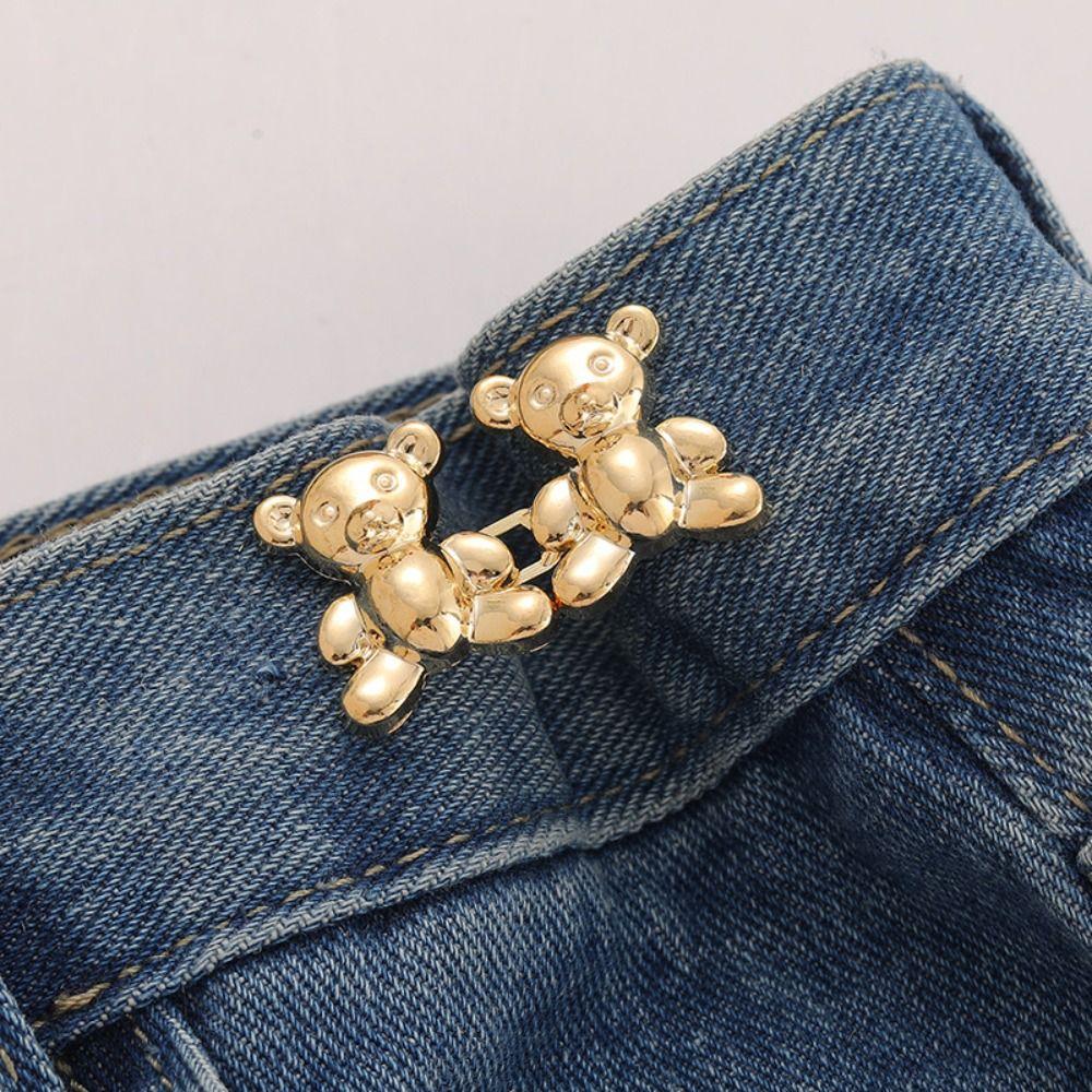 Button Clasps Jean Fit Tighten Buckles Colorful Jean Buttons for Loose Jeans  Waist Accessories