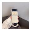 For Samsung Z Flip 3 Transparent Case Pearl Lanyard Japanese Mobile Phone Case For Galaxy Zflip Zflip 4 Samsung Etui Bumper