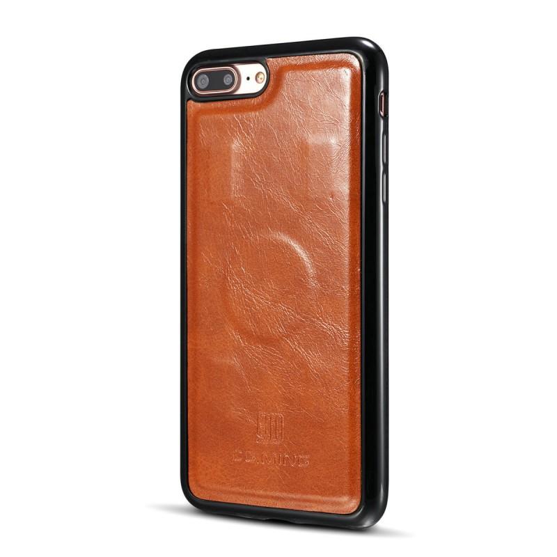 Leather Flip Wallet Case With Card Slots IPhone X / 8 Plus Shockproof Magnetic Retro Style Cover