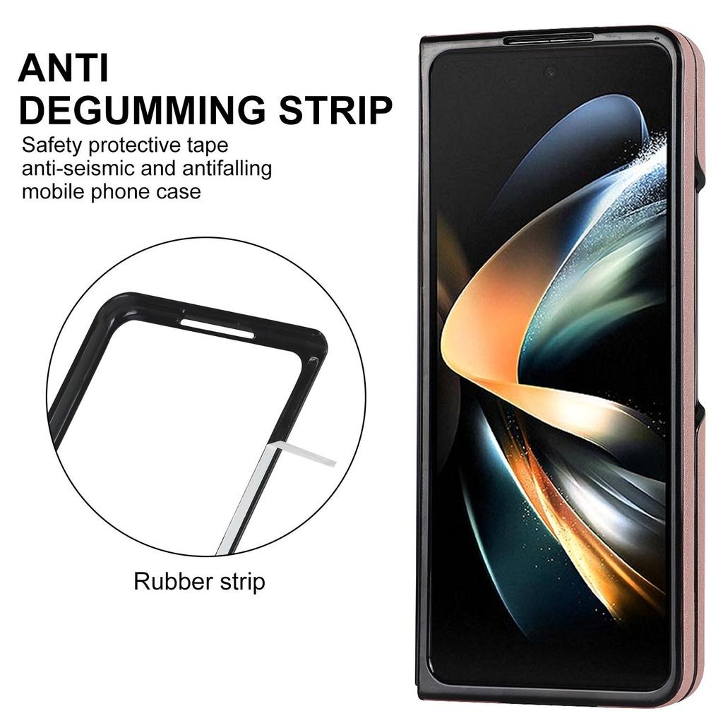 Модный кожаный чехол для телефона с кольцевым кронштейном для Samsung Galaxy Z Fold 4, чехол Z Fold 3, складной экран, защитный чехол от падения