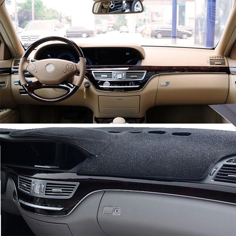 For 2006-2013 Mercedes-Benz S-Class C216 W221 400 450 Dashmat Dashboard Cover Instrument Panel Sunscreen Pad Ornaments