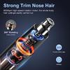 Триммер для волос в ушах и носу, перезаряжаемый через USB, безболезненный для бровей и волос на лице, мужской и женский, электрический водонепроницаемый удалитель волос на лице