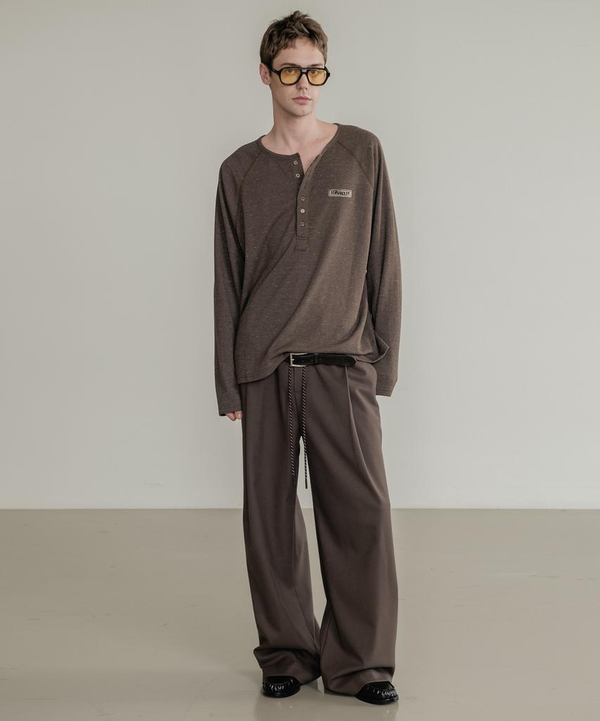 SSIN AND LEE Low Loop Banding Slacks Brown