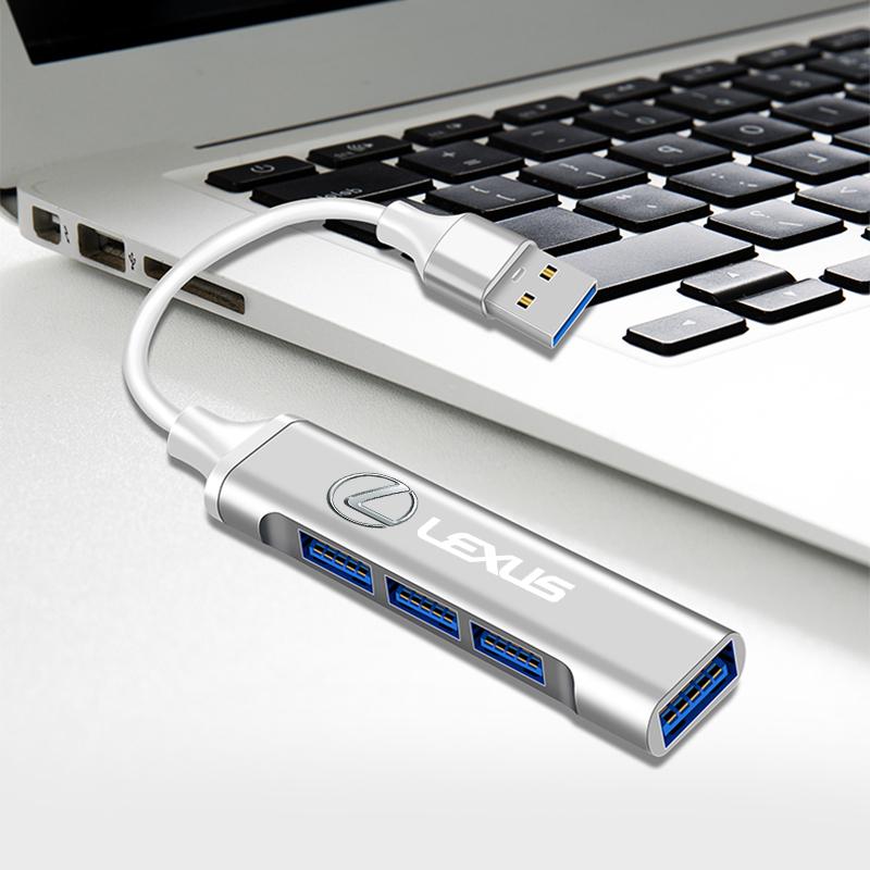 USB 3.0 Хаб 4 в 1 Адаптер Type C для Lexus F SPORT LBX NX RX 350h 450h ES UX 300e GS GX IS LS LX CT LC Аксессуары для интерьера