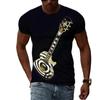 Guitar T-Shirts Musical Instrument 3D Print Streetwear Men Women T Shirt