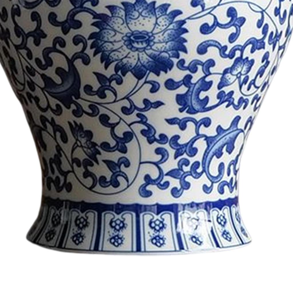 Chinese Ceramic Ginger Jar Decorative Flower Vase Traditional Porcelain Jar