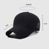 Black Baseball Cap Men's Embroidered Cap Women Sports Cap Spring Autumn Sun Protection Sun Hat