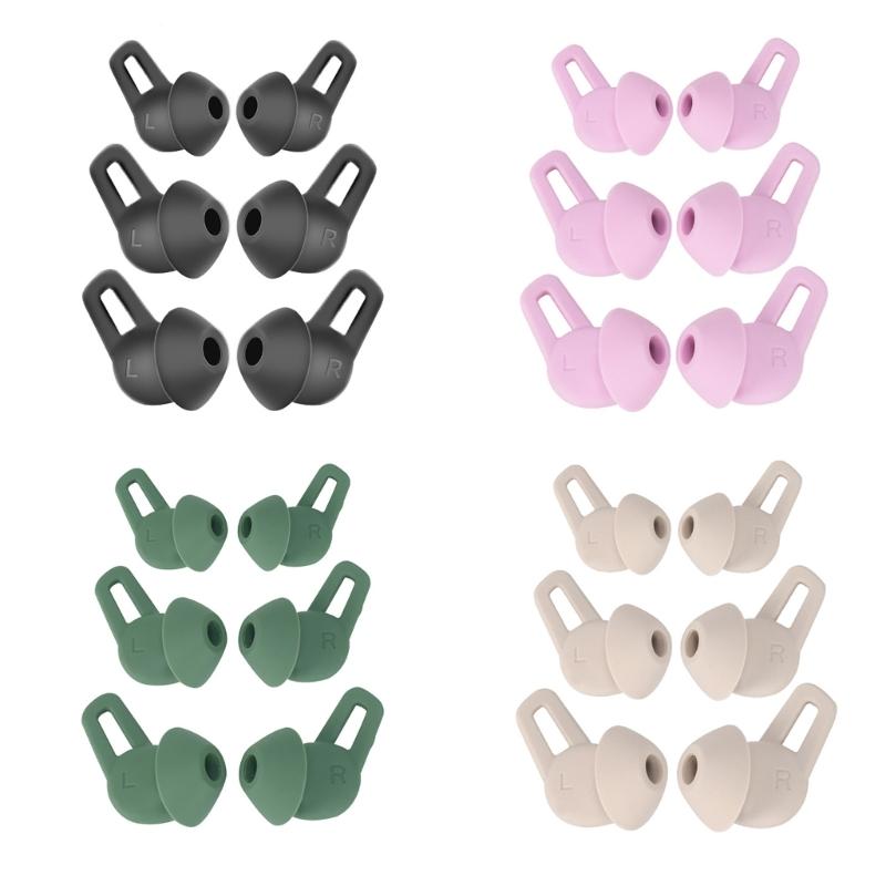 6 шт. силиконовых насадок для наушников Freelace Pro, сменные беспроводные наушники-вкладыши с шумоподавлением, беруши