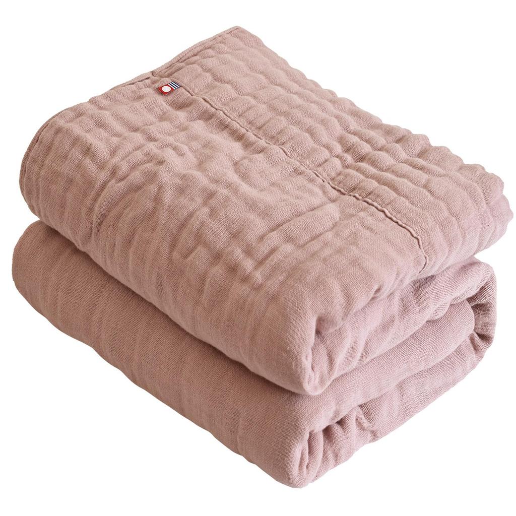 Tramparan Gauze Blanket Imabari Curumy Imabari Towel Single 140 X 190cm Fluffy Soft Made In Japan Cotton Gauze Triple Ply Approx. 100% (Pink)
