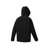 Men's FILA Jackets Men's Pitch Black Hooded (Non-detachable) Moderate Straight Fit