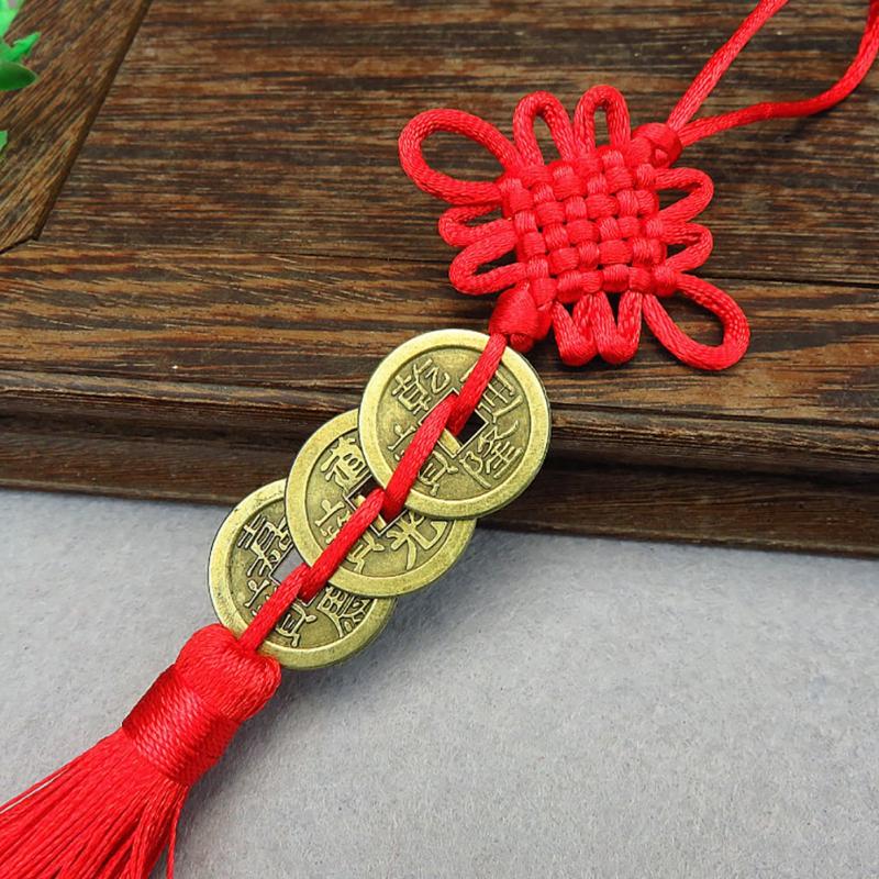 Chinese Knot Pendant Ornament Feng Shui Good Luck Fortune Wind Chimes Spring Festival Home Hanging Decorations