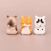Kawaii Cute Cat Doll Ornaments Figures Statue Mini Model Desktop Toys Gifts for Room Office Kids Car Home Decoration Accessories