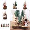Милые Рождественские Деревянные Аксессуары Мультяшные Аксессуары для Рождественской Елки Рождественские Настольные Украшения Стол