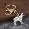 Metal Key Holder Faux Pearl Sheep Keychain, Zinc Alloy Lamb Car Ring Animal Handbags Pendant Holder, Backpacks Charm Decorative Accessory for