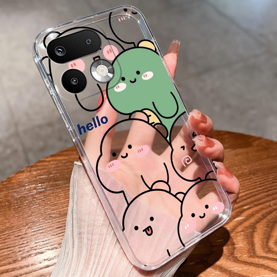 Чехлы Для OPPO Realme 16 Pro 16 Pro Plus Девочка с Желтой Уткой Антизагрязняющий Модный Прозрачный Корпус Для Realme 16Pro 16 Pro+ Fundas