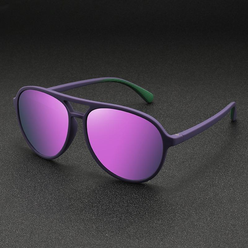 New Trendy Gradient Legs Oversized Pilot Polarized Sunglasses Men Brand Design Vintage Driving Sun Glasses Women Shades UV400