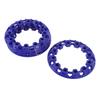 4 шт. 6-дюймовые колпаки на колеса квадроцикла, защита ступицы, декор, пластиковые, декоративные накладки на обод, универсальные для картинга, синие