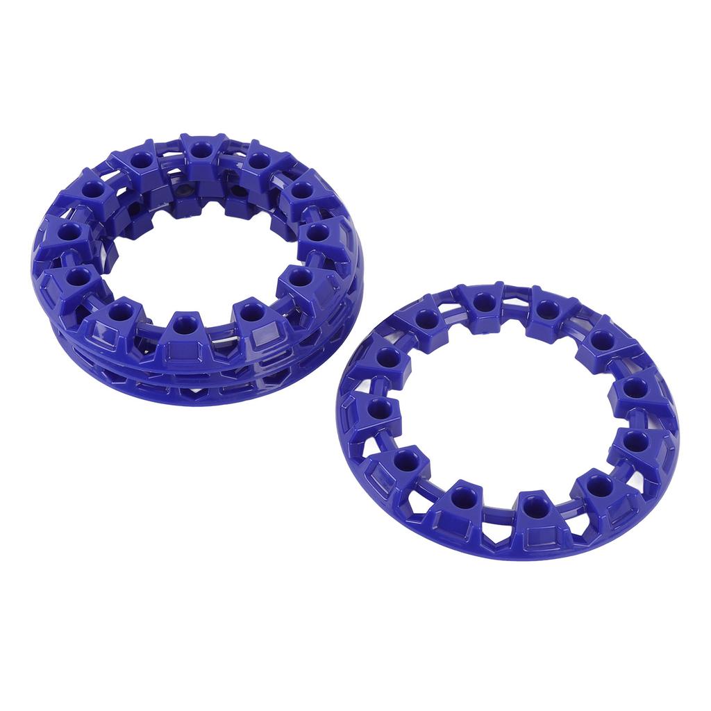 4 шт. 6-дюймовые колпаки на колеса квадроцикла, защита ступицы, декор, пластиковые, декоративные накладки на обод, универсальные для картинга, синие